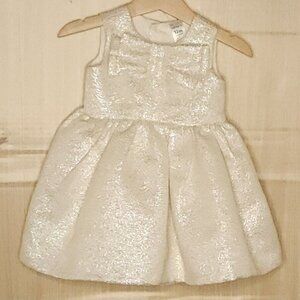 Carter's Toddler Girls Gold Shimmer Sleeveless Dress 12 Months